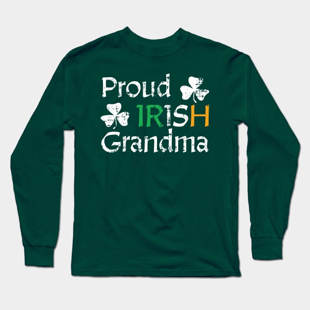 Proud Irish Grandma Long Sleeve T-Shirt by mccreative